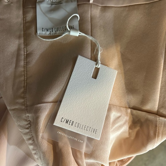 C/MEO Collective No Less Midi Dress Women’s S Sleeveless Satin Chic Classic - Picture 9 of 9